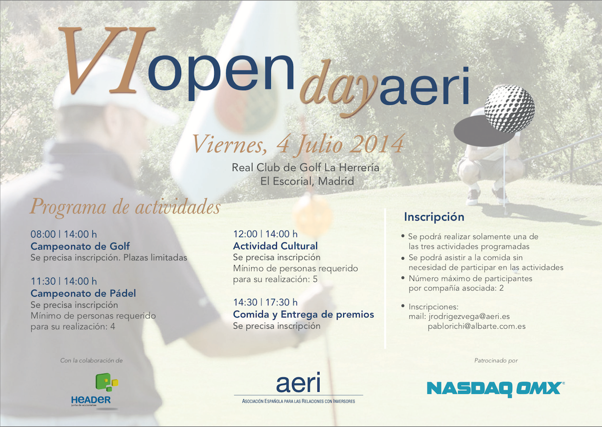 VI Open Day de AERI